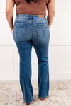 Hannah Mid Rise Thermal Bootcut Judy Blue Jeans