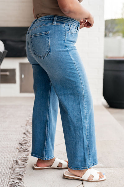 Hayes High Rise Wide Leg Crop Judy Blue Jeans - ONLINE EXCLUSIVE!