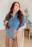 I Could Be Famous Denim Button Up - ONLINE EXCLUSIVE!