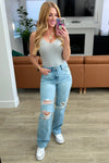 88671   Ramona Hi-Rise Rigid Magic Destroyed Straight Judy Blue Jeans - ONLINE EXCLUSIVE!