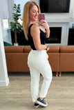 Charlene High Rise Judy Blue Jeans Jogger in Ecru - ONLINE EXCLUSIVE!