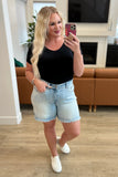 Jenny High Rise Cutoff Dad Shorts by Judy Blue Jeans - ONLINE EXCLUSIVE!