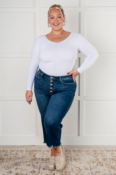 88887   Janice Hi-Rise Button Fly Wide Leg Crop Judy Blue Jeans - ONLINE EXCLUSIVE!