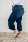 88887   Janice Hi-Rise Button Fly Wide Leg Crop Judy Blue Jeans - ONLINE EXCLUSIVE!