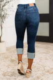 Karen Hi-Rise Double Waist Band Capri Judy Blue Jeans