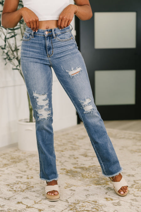 82132   Billings Super Dark High Waist Judy Blue Jeans