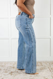 88766   Melia Hi-Rise Side Seam Detail Wide Leg Judy Blue Jeans - ONLINE EXCLUSIVE!