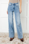 88766   Melia Hi-Rise Side Seam Detail Wide Leg Judy Blue Jeans - ONLINE EXCLUSIVE!