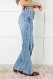 88766   Melia Hi-Rise Side Seam Detail Wide Leg Judy Blue Jeans - ONLINE EXCLUSIVE!