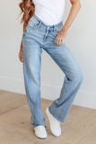 Mildred Hi-Rise V Front Waistband Straight Judy Blue Jeans - ONLINE EXCLUSIVE!