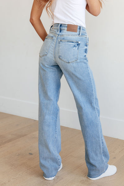 Mildred Hi-Rise V Front Waistband Straight Judy Blue Jeans - ONLINE EXCLUSIVE!