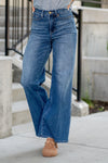 88847   Karody Hi-Rise Tummy Control Wide Leg Judy Blue Jeans