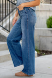 88847   Karody Hi-Rise Tummy Control Wide Leg Judy Blue Jeans