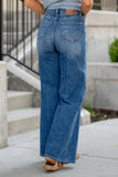 88847   Karody Hi-Rise Tummy Control Wide Leg Judy Blue Jeans