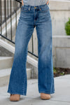 88847   Karody Hi-Rise Tummy Control Wide Leg Judy Blue Jeans