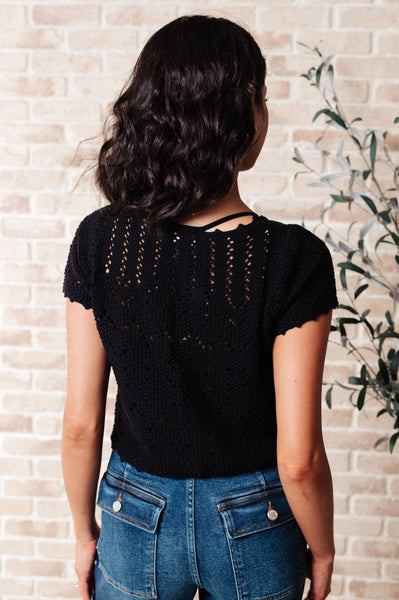 Nighttime Coffee Cardigan in Black - ONLINE EXCLUSIVE!