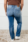 82632   Nivea Hi-Rise Vintage Wash Thermal Straight Judy Blue Jeans - ONLINE EXCLUSIVE!