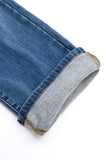 82632   Nivea Hi-Rise Vintage Wash Thermal Straight Judy Blue Jeans - ONLINE EXCLUSIVE!