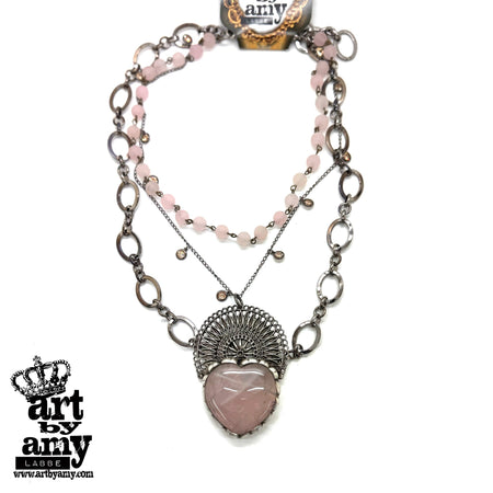 Amia Heart Necklace by Art by Amy