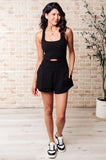 Raising Heart Rate Cutout Runsie In Black - ONLINE EXCLUSIVE!