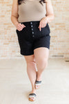 Reagan Hi-Rise Button Fly Trouser Judy Blue Jean Shorts - ONLINE EXCLUSIVE!