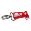 Red Orange Paw Prints LippyClip® Lip Balm Holder