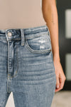 Robin High Waist Bootcut with Fray Hem Judy Blue Jeans