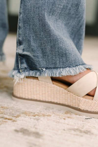 Robin High Waist Bootcut with Fray Hem Judy Blue Jeans