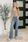 Robin High Waist Bootcut with Fray Hem Judy Blue Jeans