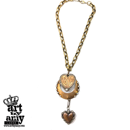 Cary Lynn Hammered Heart Necklace