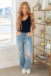 Rose High Rise 90's Straight Judy Blue Jeans in Light Wash - ONLINE EXCLUSIVE!