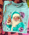 Nikki Disco Santa Peace Hand Top - Multiple Options!