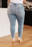 Sherry Mid Rise Release Waistband Detail Skinny Judy Blue Jeans -  - ONLINE EXCLUSIVE!