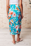 Take Me Outside Wrap Around Skirt in Blue - ONLINE EXCLUSIVE!