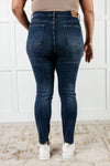 88913   Tessa Hi-Rise Tummy Control Step Hem Skinny Judy Blue Jeans - ONLINE EXCLUSIVE!