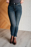 88913   Tessa Hi-Rise Tummy Control Step Hem Skinny Judy Blue Jeans - ONLINE EXCLUSIVE!