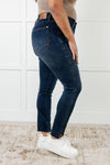 88913   Tessa Hi-Rise Tummy Control Step Hem Skinny Judy Blue Jeans - ONLINE EXCLUSIVE!