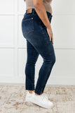 88913   Tessa Hi-Rise Tummy Control Step Hem Skinny Judy Blue Jeans - ONLINE EXCLUSIVE!