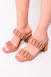 Tropic Like it's Hot Heels in Blush Suede by Corky's - ONLINE EXCLUSIVE!