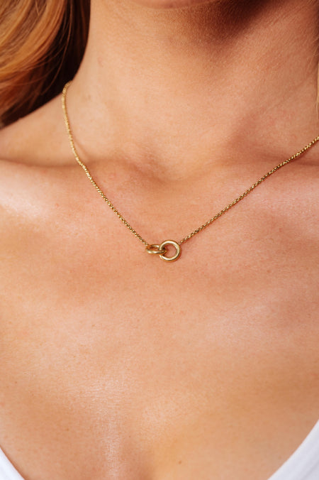 Eagerly Waiting Gold Plated Chain Necklace