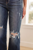 Whitney Hi-Rise Distressed Wide Leg Crop Judy Blue Jeans - ONLINE EXCLUSIVE!