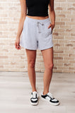 We're Only Getting Better Drawstring Shorts in Grey - ONLINE EXCLUSIVE!