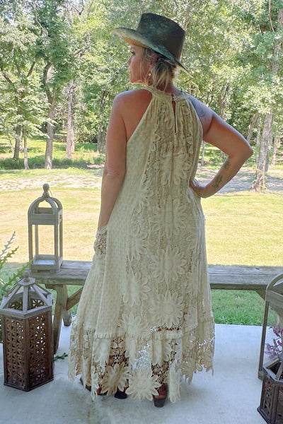 Daisy Dreaming Dress - Vintage Tea Stain by Jaded Gypsy