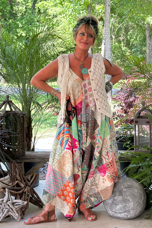 Shawna Patchwork Sunrise Jumpsuit by Jaded Gypsy