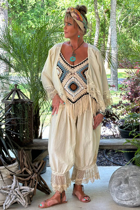 Daisy Dreaming Dress - Vintage Tea Stain by Jaded Gypsy
