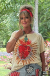 Magdalena Sacred Heart Moon Dance T-Shirt by Jaded Gypsy