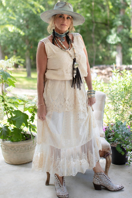 Culture Code Enchanting Elegance Peasant Neckline Tiered Dress - ONLINE EXCLUSIVE!