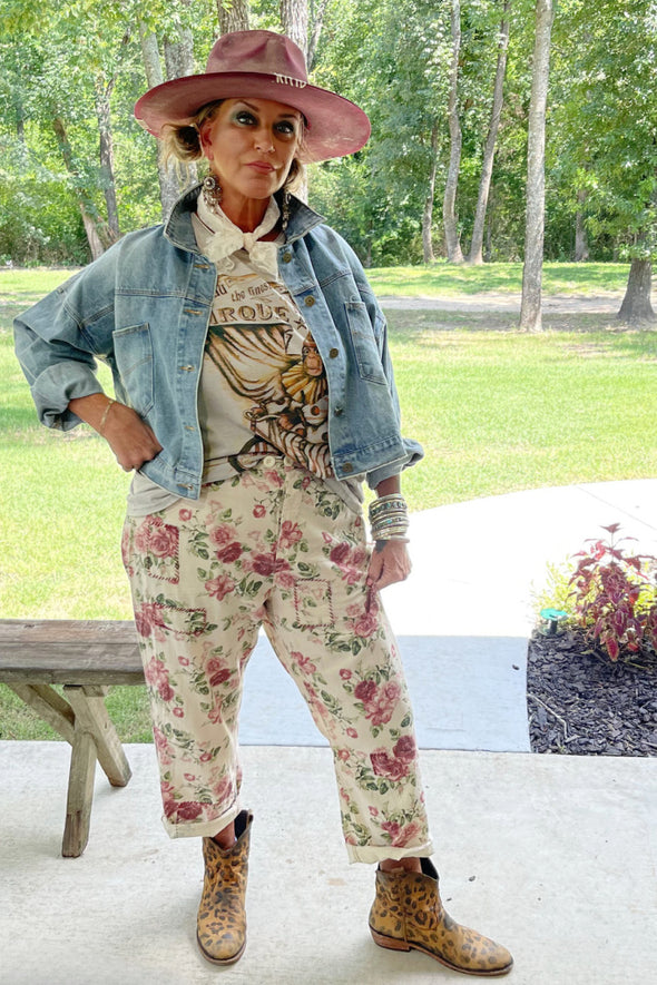 Karis Vintage Rose Traveler Pants by Jaded Gypsy