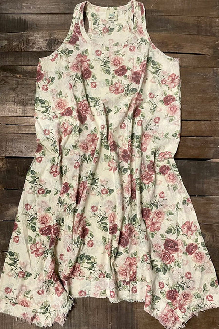 Tansy Botanical Faux Wrap Midi Skirt