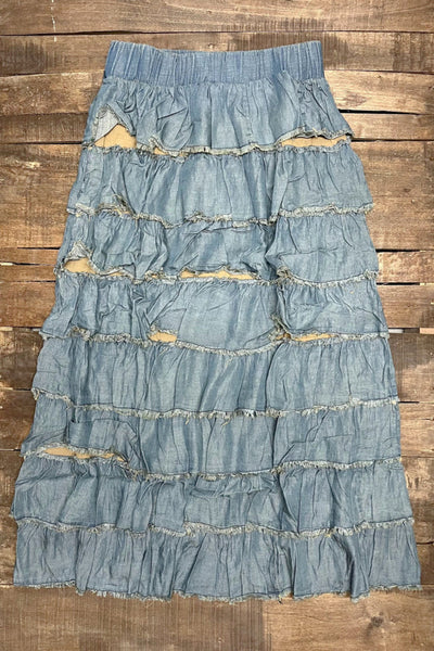 Haven Layers of Blue Skies Skirt by Jaded Gypsy